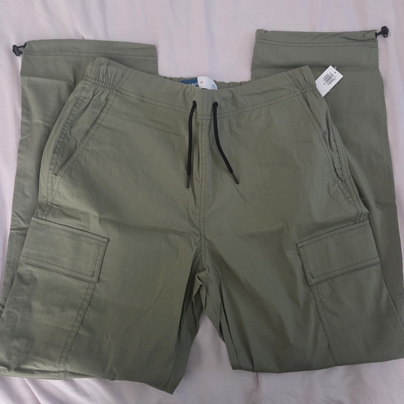 Old Navy Pants - Old Navy Woman's Olive Cargo Jogger Pants with Drawstring
